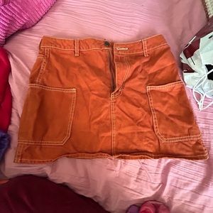 Orange mini skirt Forever 21